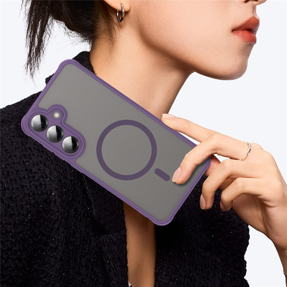 Techsuit Samsung Galaxy A27 5G - Σκληρή Θήκη με Πλαίσιο Σιλικόνης και MagSafe - HaloFrost II MagSafe - Purple