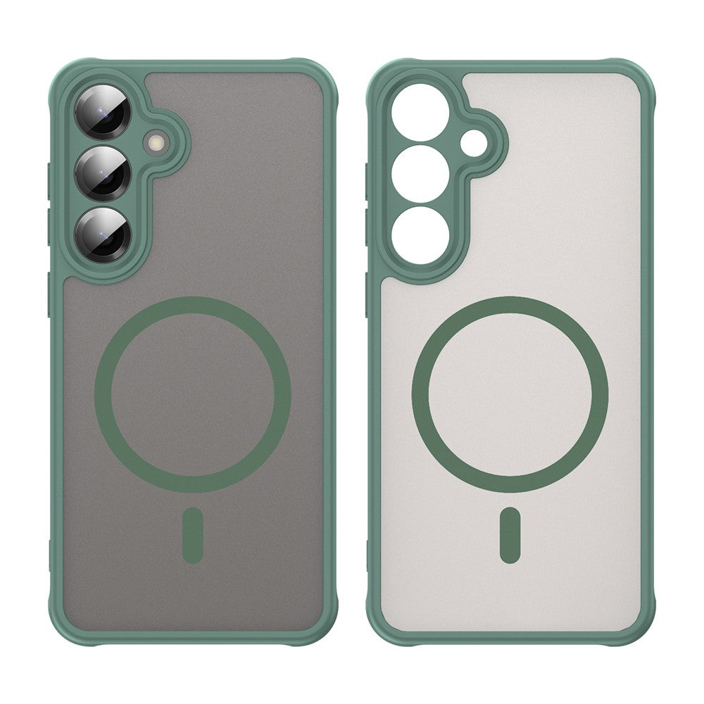 Techsuit Samsung Galaxy A27 5G - Σκληρή Θήκη με Πλαίσιο Σιλικόνης και MagSafe - HaloFrost II MagSafe - Green