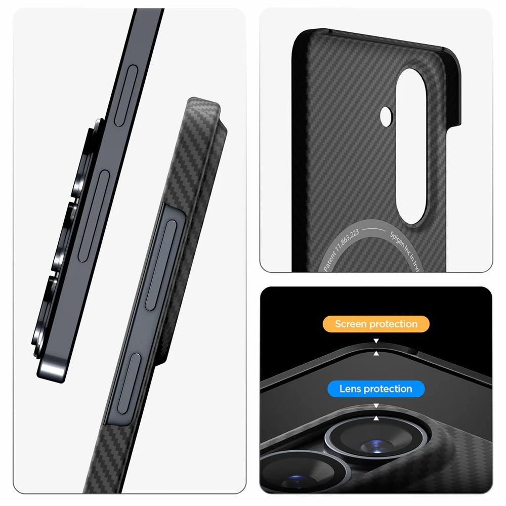Spigen Samsung Galaxy S26 Plus - Σκληρή Θήκη Aramid Fiber με MagSafe - AirSkin Aramid Mag - Black