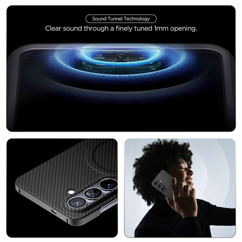 Spigen Samsung Galaxy S26 Plus - Σκληρή Θήκη Aramid Fiber με MagSafe - AirSkin Aramid Mag - Black