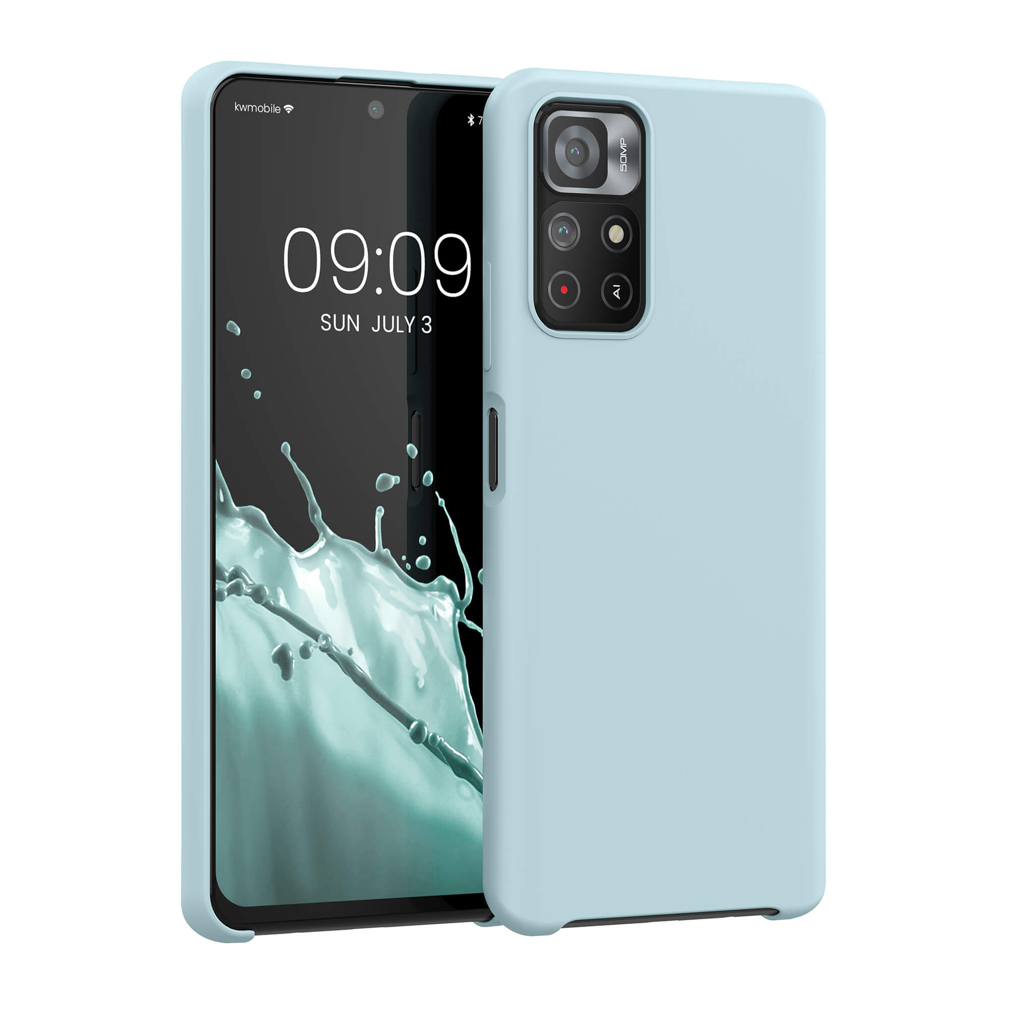 KW Xiaomi Poco M4 Pro 5G / Redmi Note 11S 5G Θήκη Σιλικόνης Rubber TPU - Frosty Mint - 56844.200