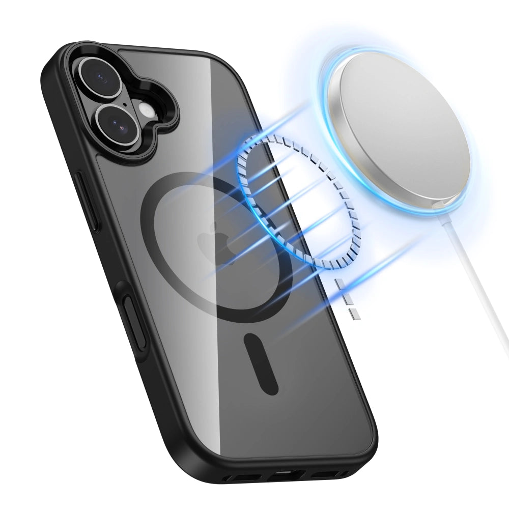 Tech-Protect iPhone 17 MagMat - Σκληρή Θήκη με Πλαίσιο Σιλικόνης και MagSafe - Black / Διάφανη