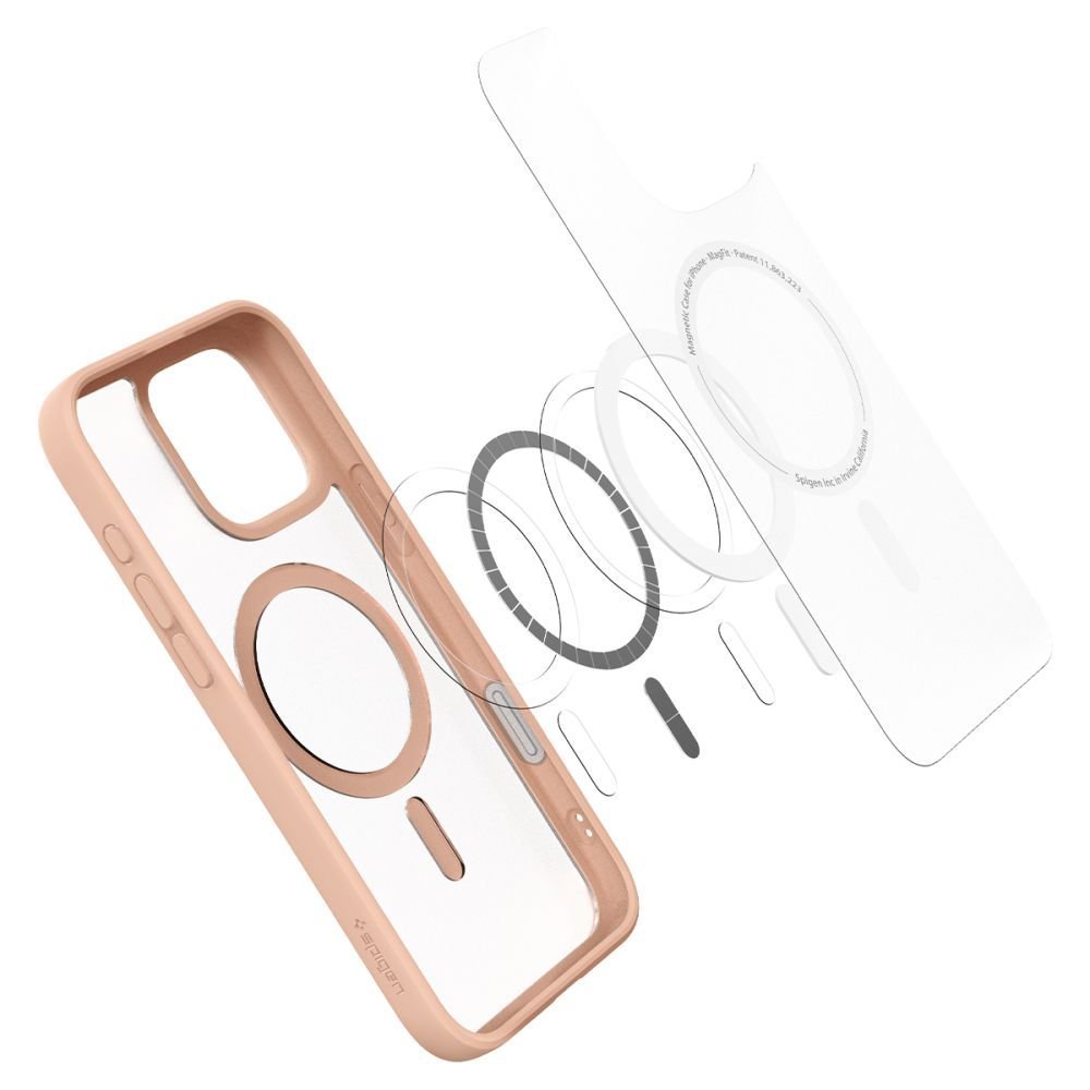 Spigen iPhone 16 Pro Max Ultra Hybrid T Mag Σκληρή Θήκη με Πλαίσιο Σιλικόνης με MagSafe - Frost Rose Titanium