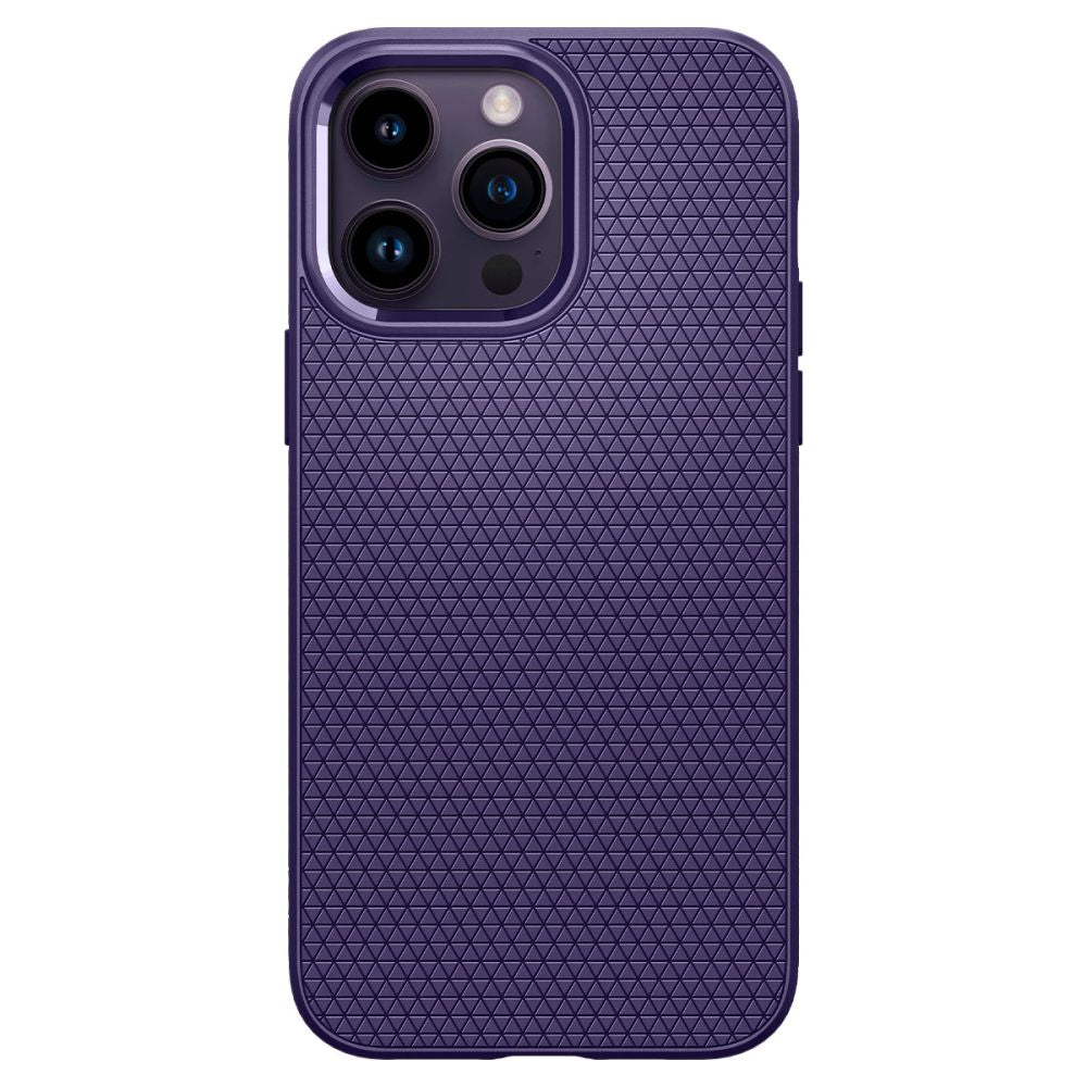 Spigen iPhone 14 Pro Max Liquid Air Θήκη Σιλικόνης - Deep Purple