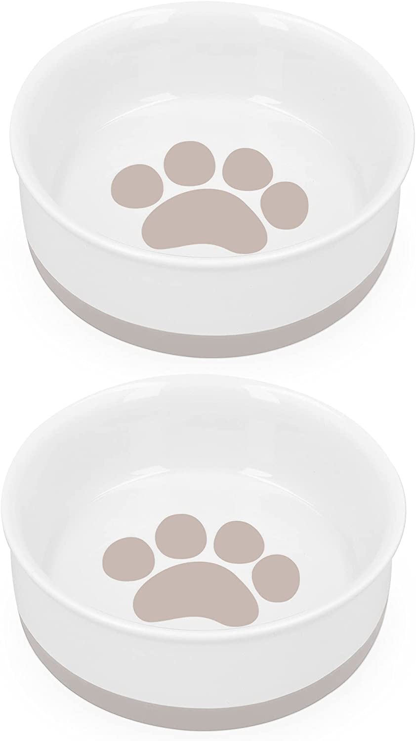 Navaris Σετ με 2 Μπολ Φαγητού και Νερού με Βάση από Σιλικόνη για Κατοικίδια - Antique Pink - 48520.02.10