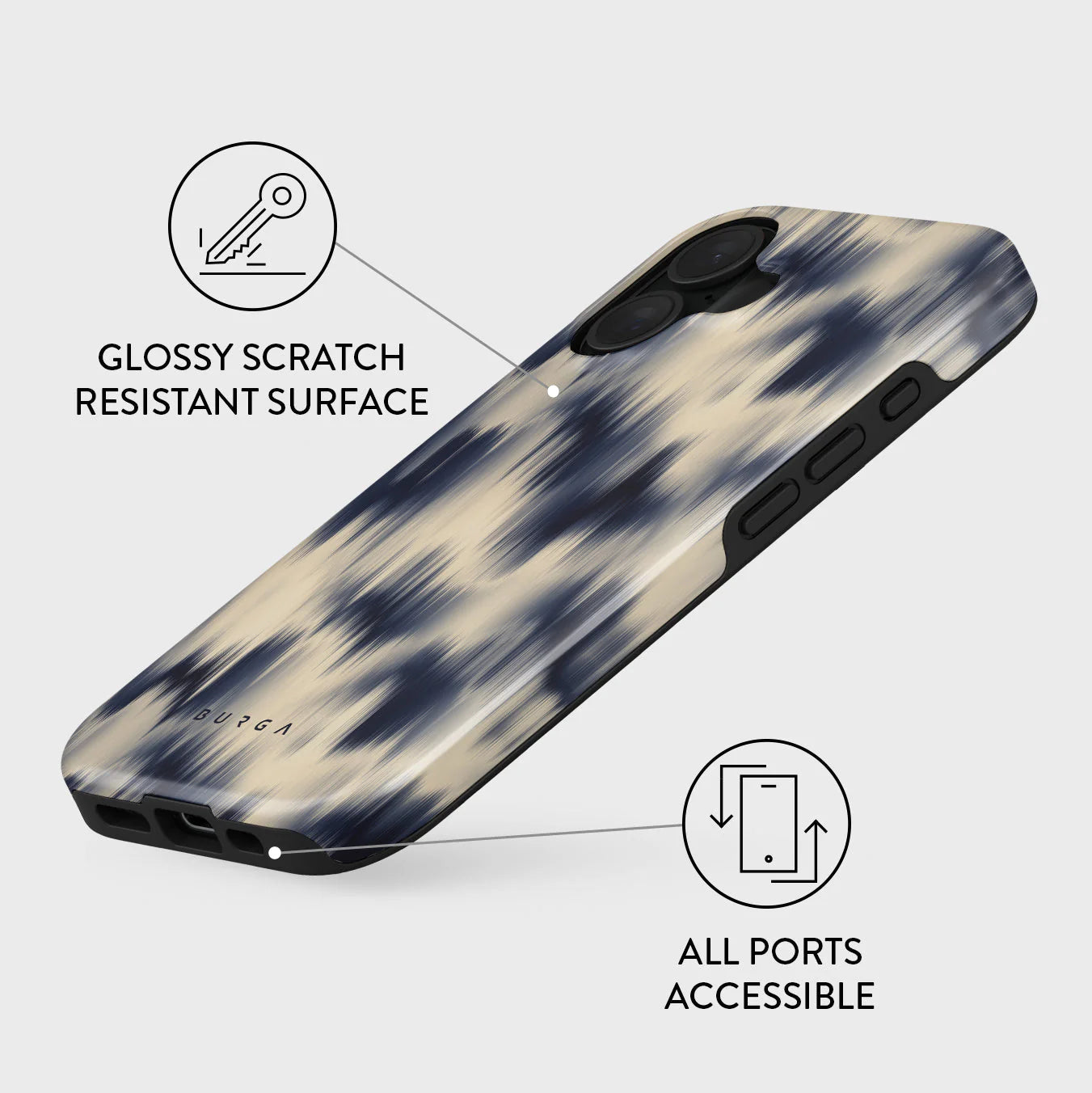 Burga iPhone 16 Fashion Tough MagSafe Σκληρή Θήκη με MagSafe - Avalanche