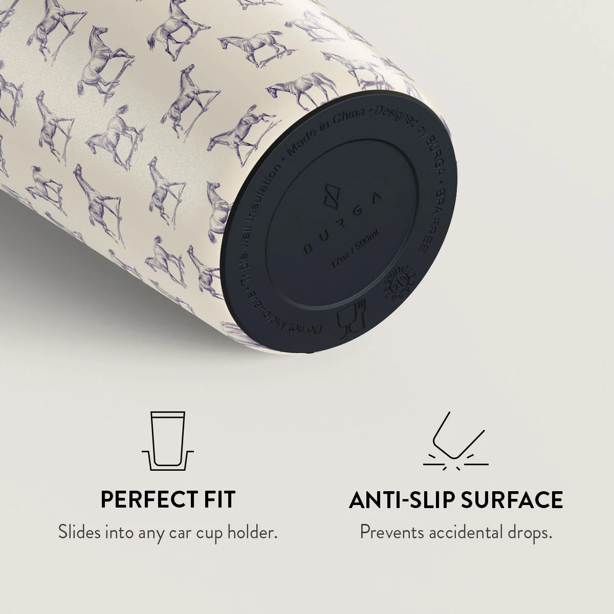 Burga Κούπα Θερμός από Ανοξείδωτο Ατσάλι - Flap Lid - 700ml - Derby Race