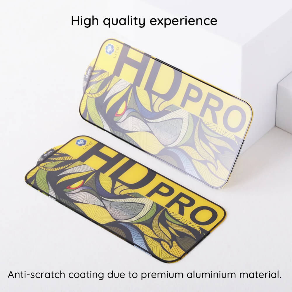 Lito iPhone 16 HD Pro Matte Αντιχαρακτικό Γυαλί Οθόνης - Black