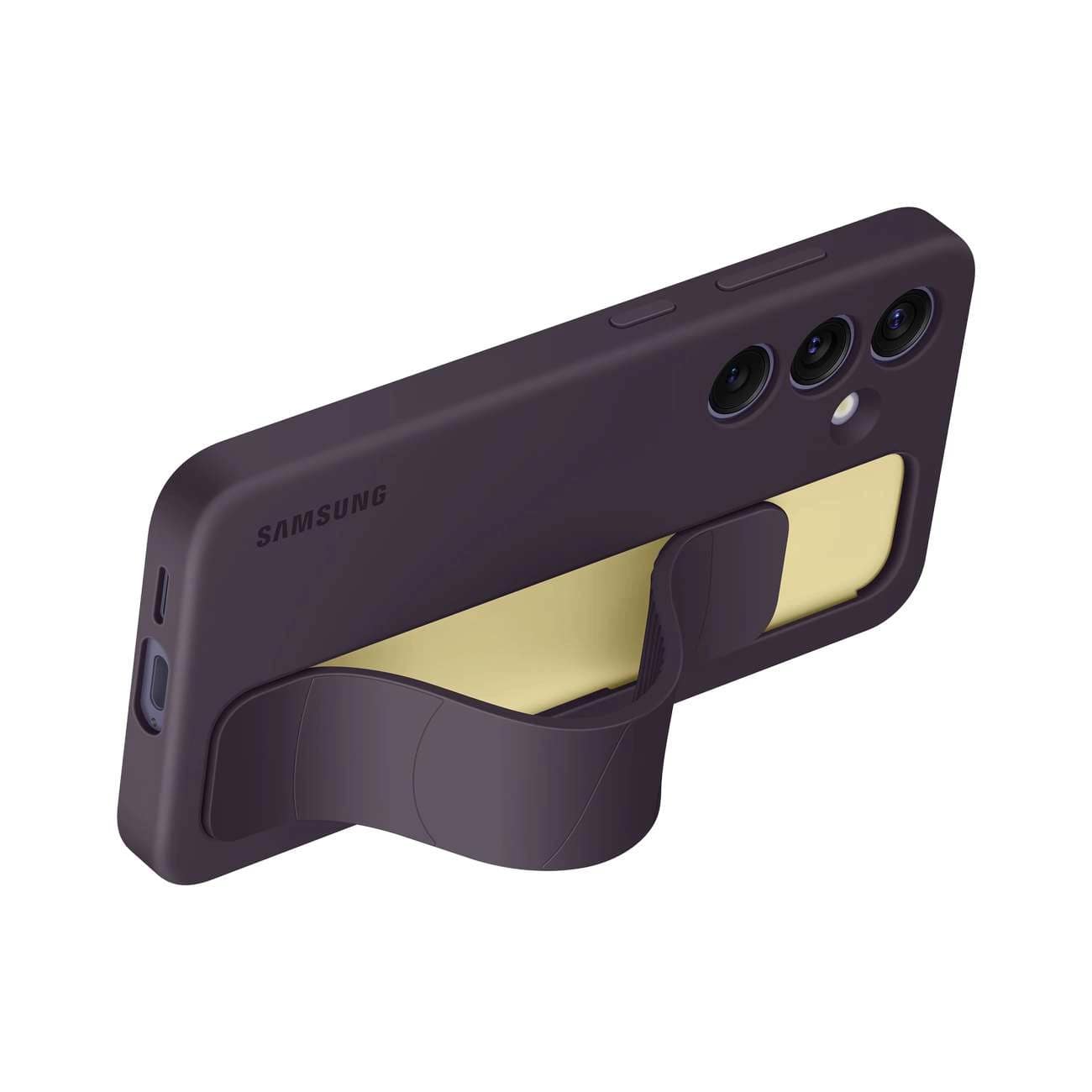 Samsung Standing Grip - Samsung Galaxy S24 Θήκη Σιλικόνης με Finger Holder / Stand - Dark Violet - EF-GS921CEEGWW