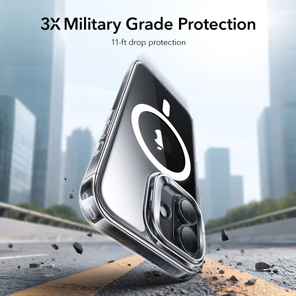 ESR iPhone 17 - Classic Hybrid Kickstand MagSafe - Σκληρή Θήκη με Πλαίσιο Σιλικόνης και MagSafe - Διάφανη