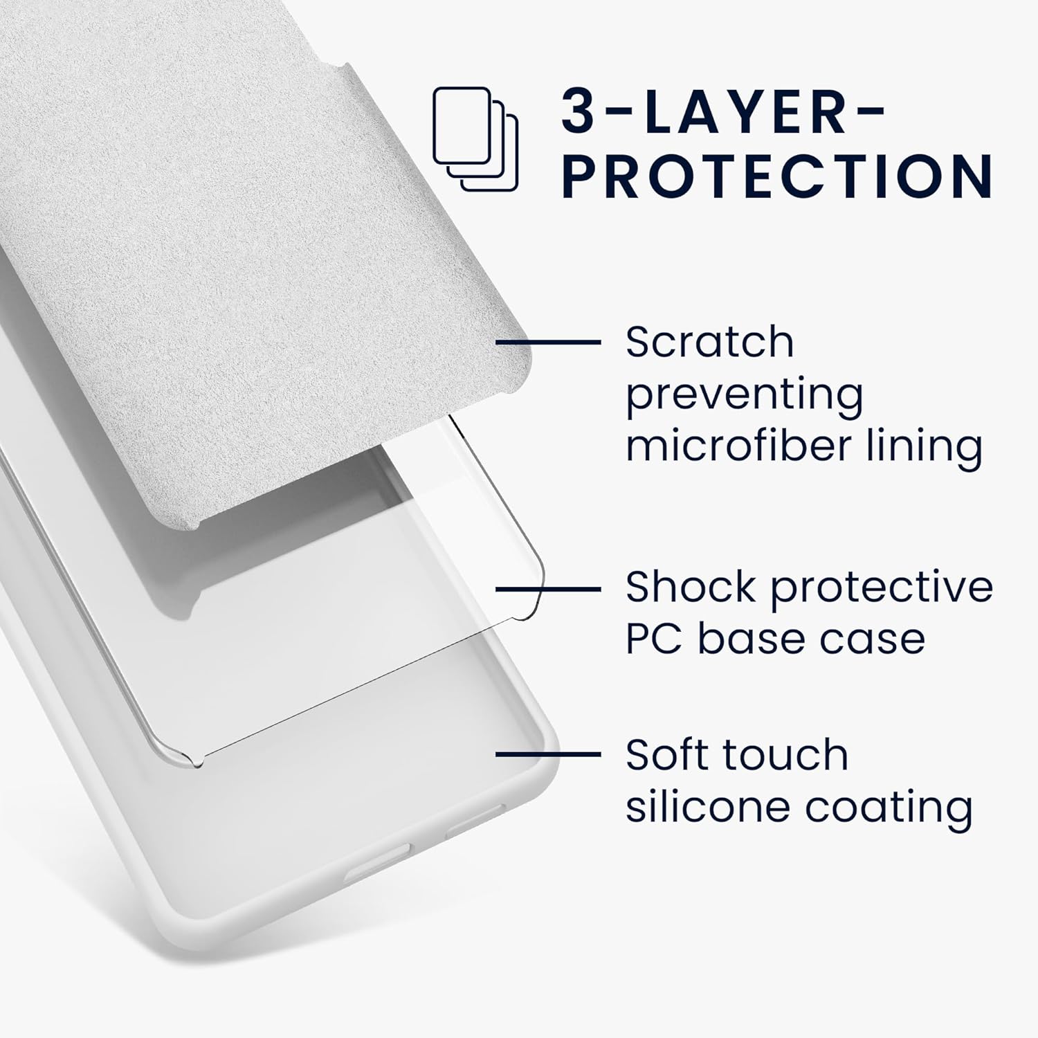 KW Samsung Galaxy S24 Θήκη Σιλικόνης Rubberized TPU - Matte White