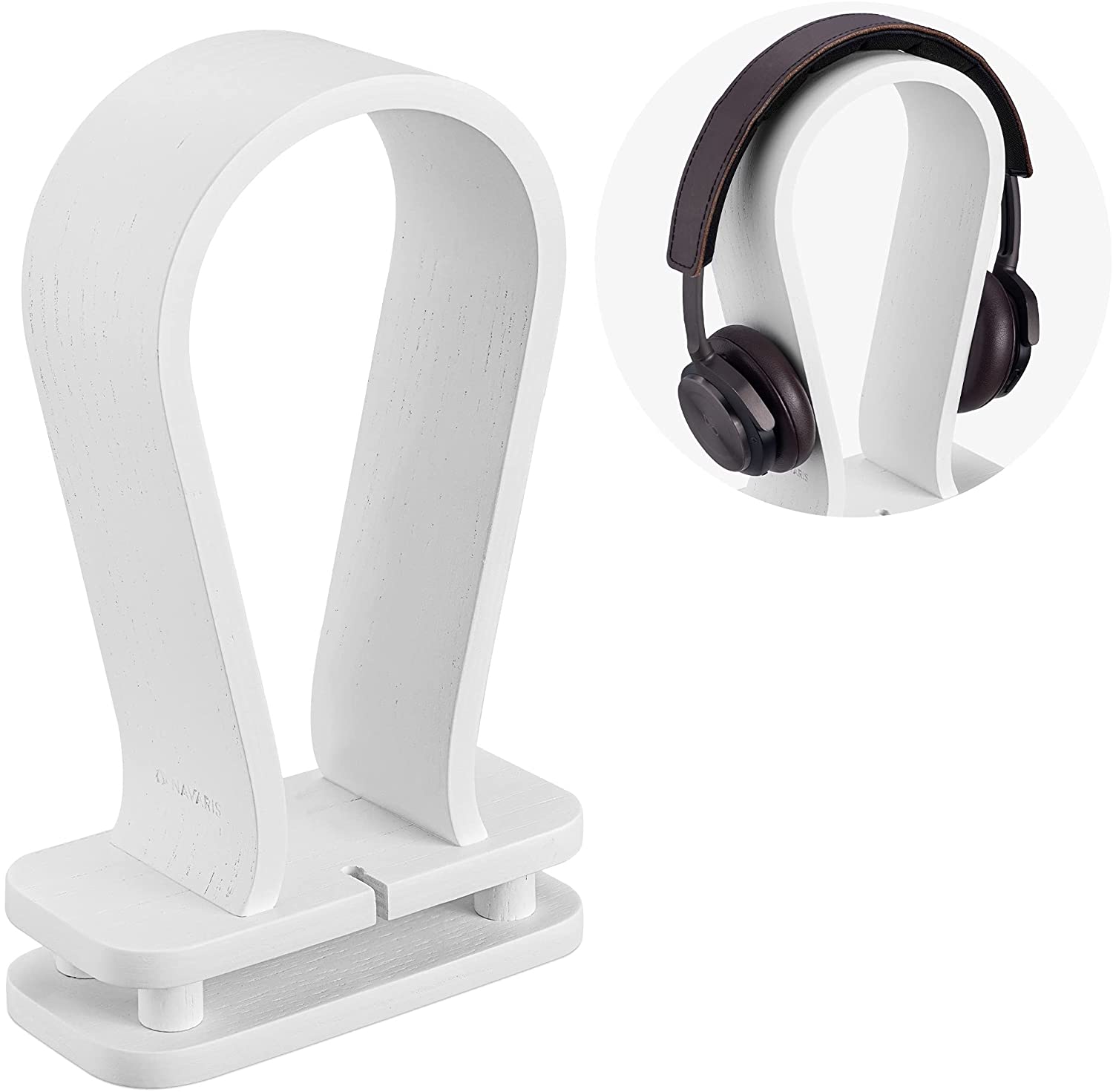 Navaris Βάση Ακουστικών από Ξύλο Καρυδιάς - White Oak - 53329.02