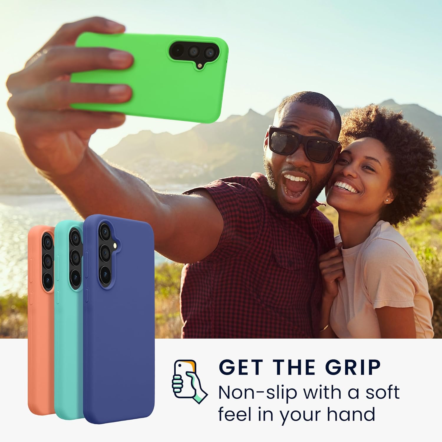 KW Samsung Galaxy A55 5G Θήκη Σιλικόνης Rubberized TPU - Lime Green