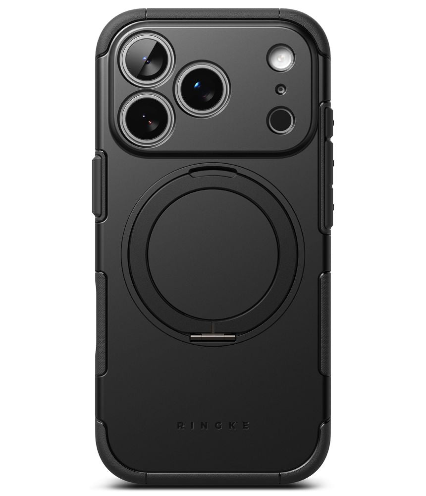 Ringke iPhone 18 Pro / iPhone 17 Pro - Σκληρή Θήκη με Πλαίσιο Σιλικόνης και MagSafe / Σταντ - Alles Magnetic - Black