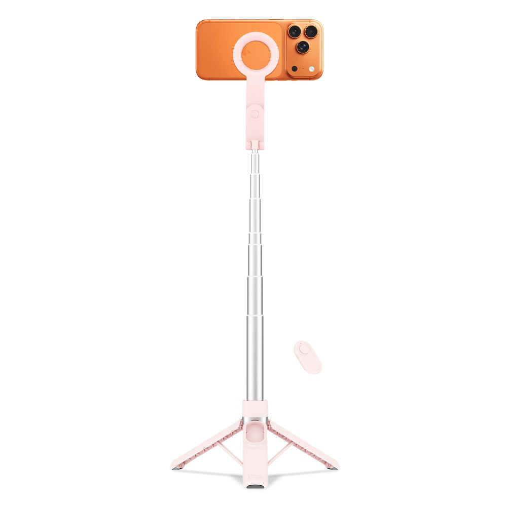 Tech-Protect Ασύρματο MagSafe Bluetooth Selfie Stick με Τρίποδο και Τηλεχειριστήριο - L11S - Pink