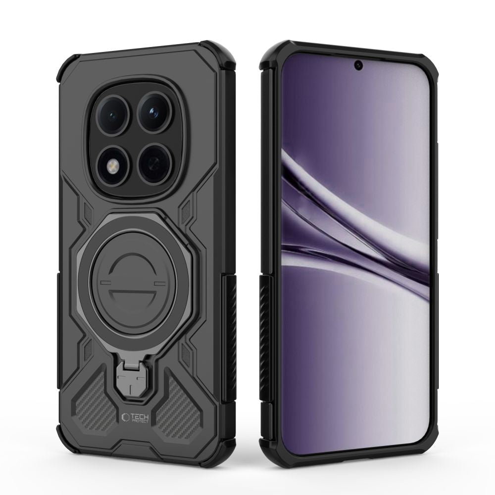 Tech - Protect Xiaomi Redmi Note 15 Pro 5G - Σκληρή Θήκη με Πλαίσιο Σιλικόνης MagSafe και Stand - Tacticstand MagSafe - Matte Black