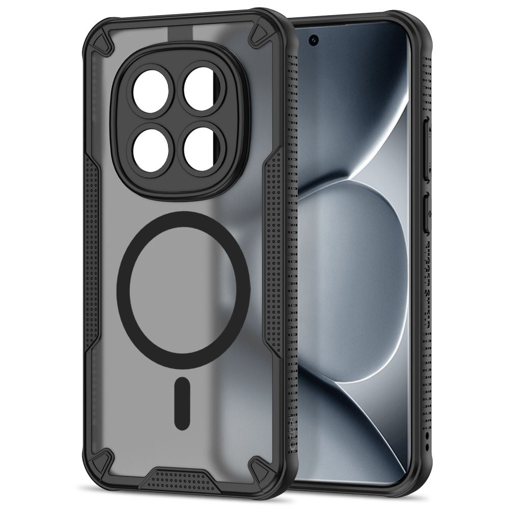 Tech - Protect Xiaomi Redmi Note 15 Pro+ 5G / Poco M8 Pro - Σκληρή Θήκη με Πλαίσιο Σιλικόνης - Rugged Shield MagSafe - Matte Black