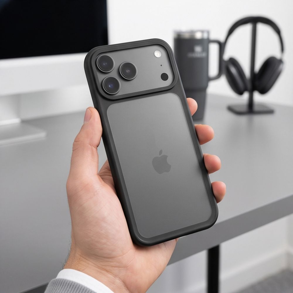 Tech-Protect iPhone 18 Pro / iPhone 17 Pro - Σκληρή Θήκη με Πλαίσιο Σιλικόνης - MagMat CC - Matte Black