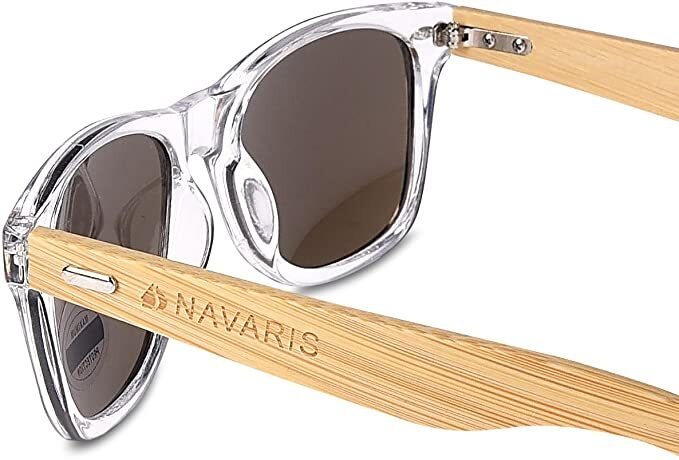 Navaris Unisex Γυαλιά Ηλίου - UV400 - Clear / Light Brown - 40731.03.04