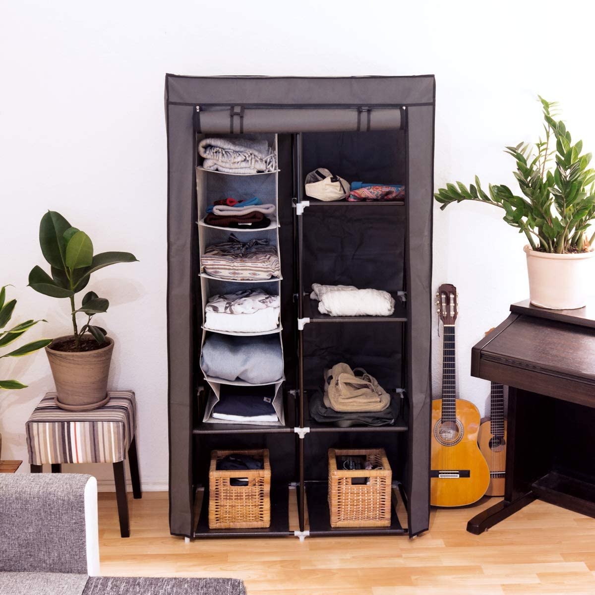 Navaris Πτυσσόμενη Ραφιέρα Ρούχων Set of 2 - Gray - 46267.22