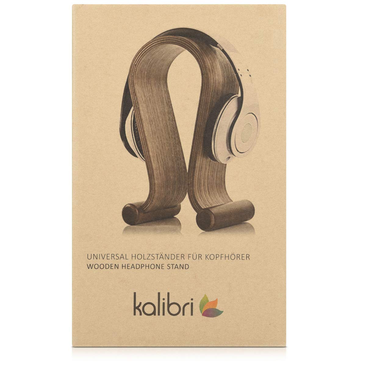 Kalibri Βάση Ακουστικών από Ξύλο Μπαμπού - Light Brown - 39069.24