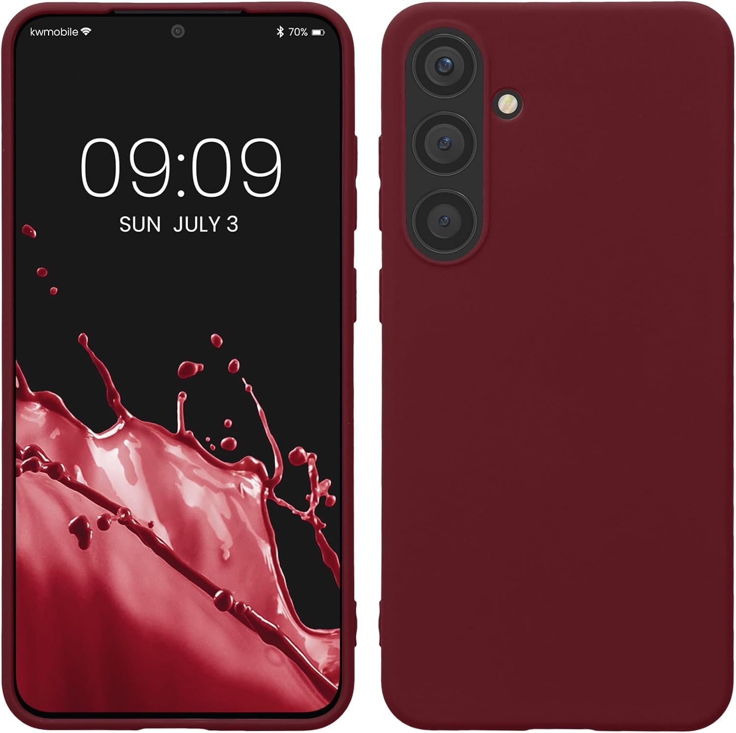 KW Samsung Galaxy S24+ Θήκη Σιλικόνης TPU - Bordeaux Purple