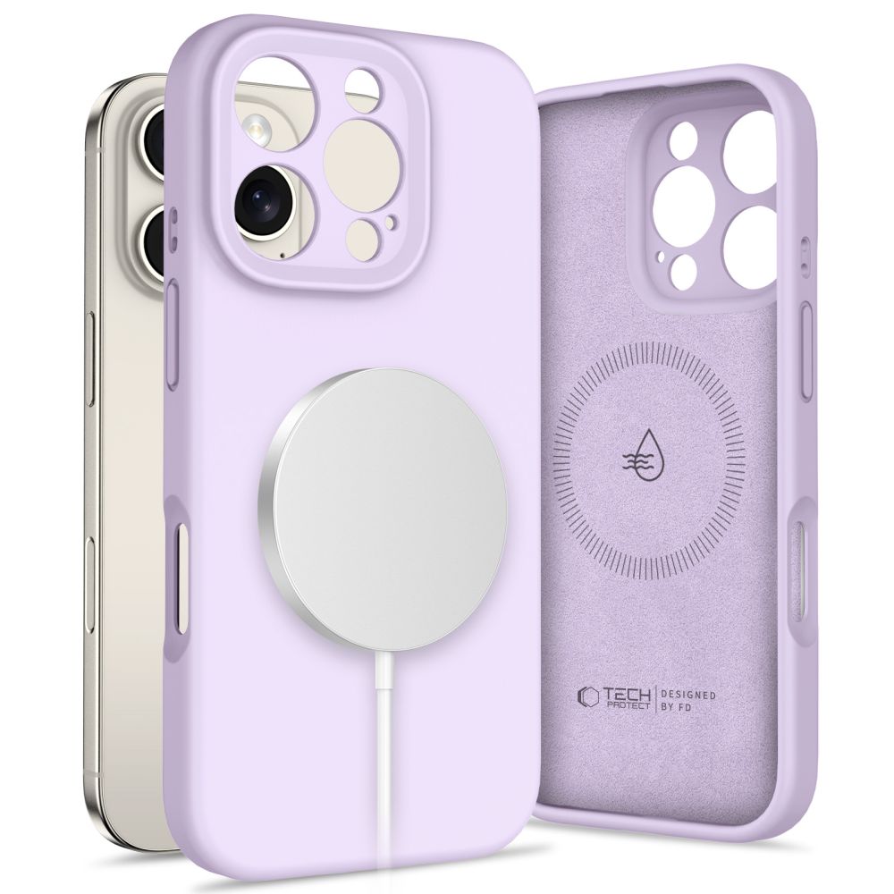Tech-Protect iPhone 16 Pro Max Liquid Silicone - MagSafe Θήκη Σιλικόνης TPU - Mauve