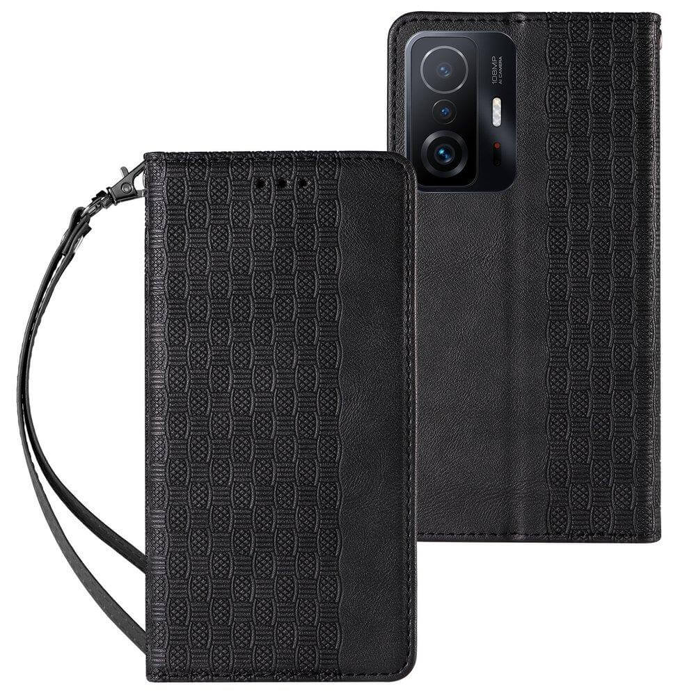 OEM Xiaomi Redmi Note 11 Pro / Note 11 Pro 5G Magnet Strap Θήκη Βιβλίο Stand - Black