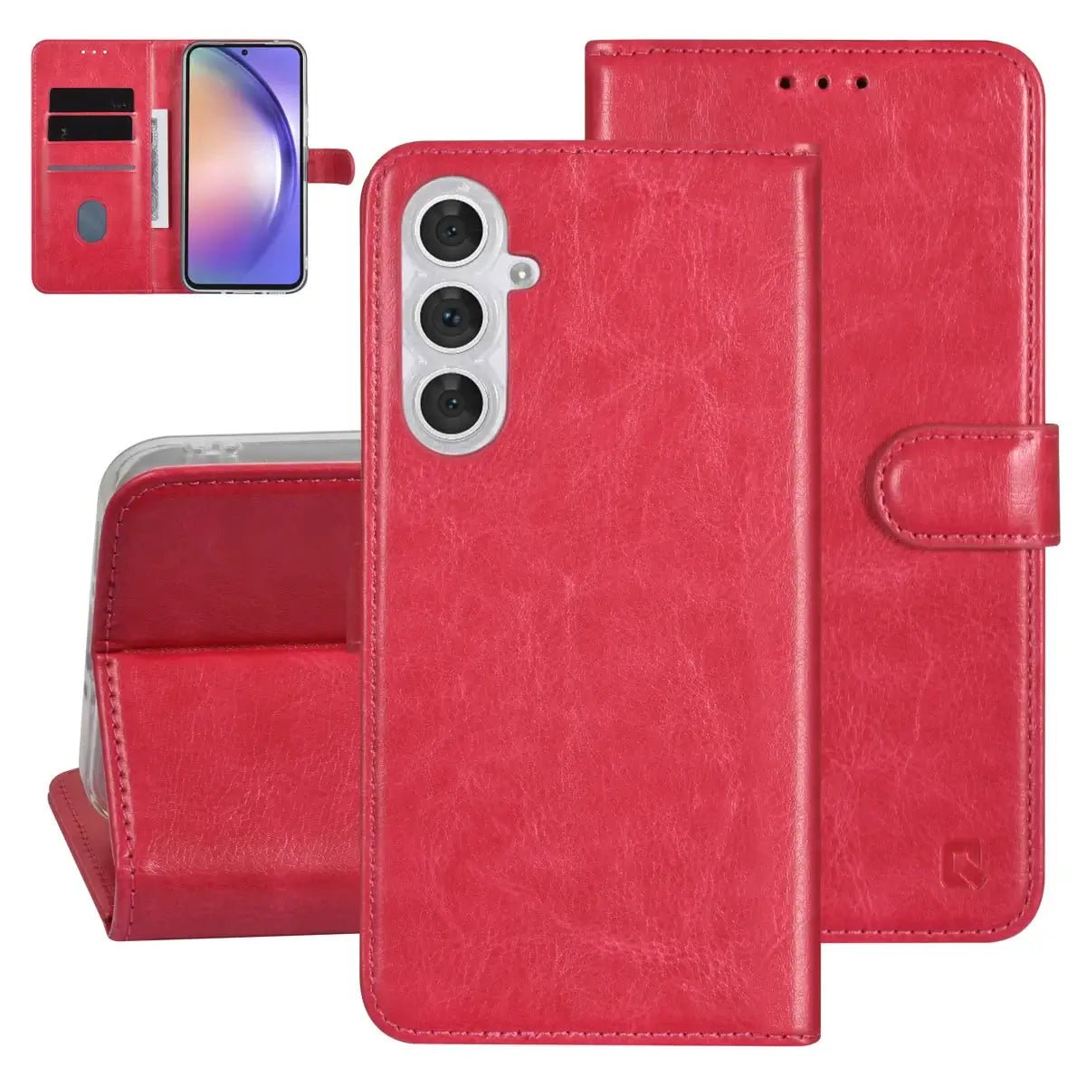 Tuniq Samsung Galaxy A54 5G - Θήκη Πορτοφόλι Stand από Δερματίνη - Ροζ