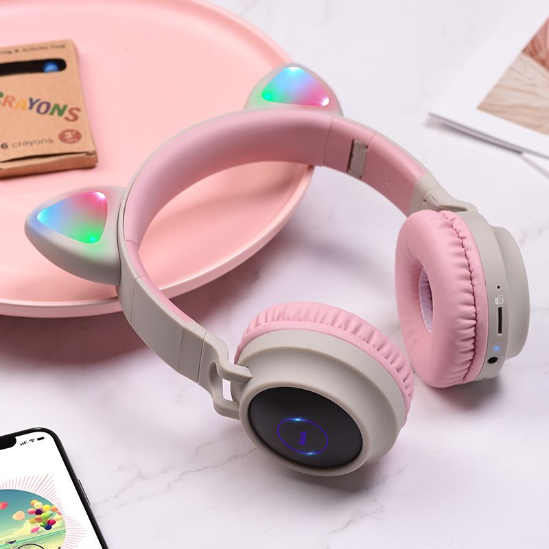 Hoco W27 Cat Ear - Ασύρματα Bluetooth 5.0 Ακουστικά - Grey