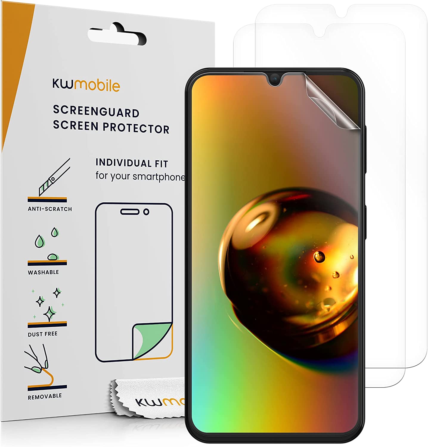 KW Samsung Galaxy A34 5G - 3 Μεμβράνες Προστασίας Οθόνης - Διάφανες - 60814.1