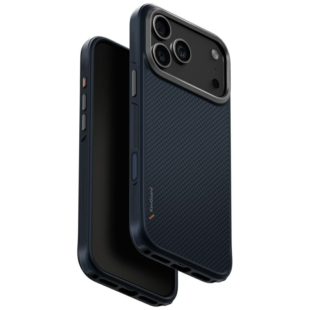 Uniq iPhone 17 Pro Max - Keva Tough Aramid - Σκληρή Θήκη με Πλαίσιο Σιλικόνης και MagSafe - Blue