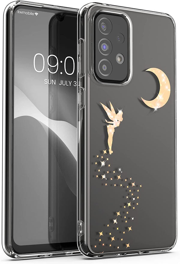 KW Samsung Galaxy A33 5G Θήκη Σιλικόνης TPU Design Fairy Glitter - Rose Gold - Διάφανη - 58799.01