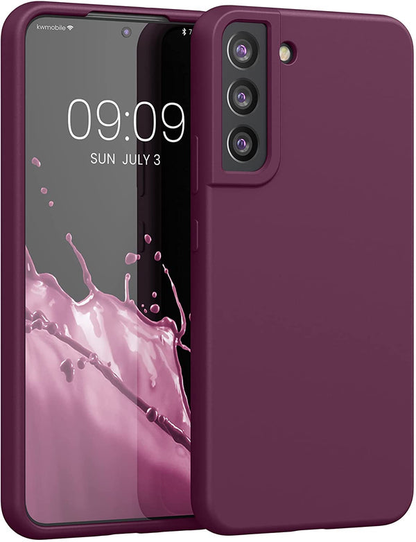 KW Samsung Galaxy S22 Plus Θήκη Σιλικόνης Rubberized TPU - Bordeaux Purple - 56761.187