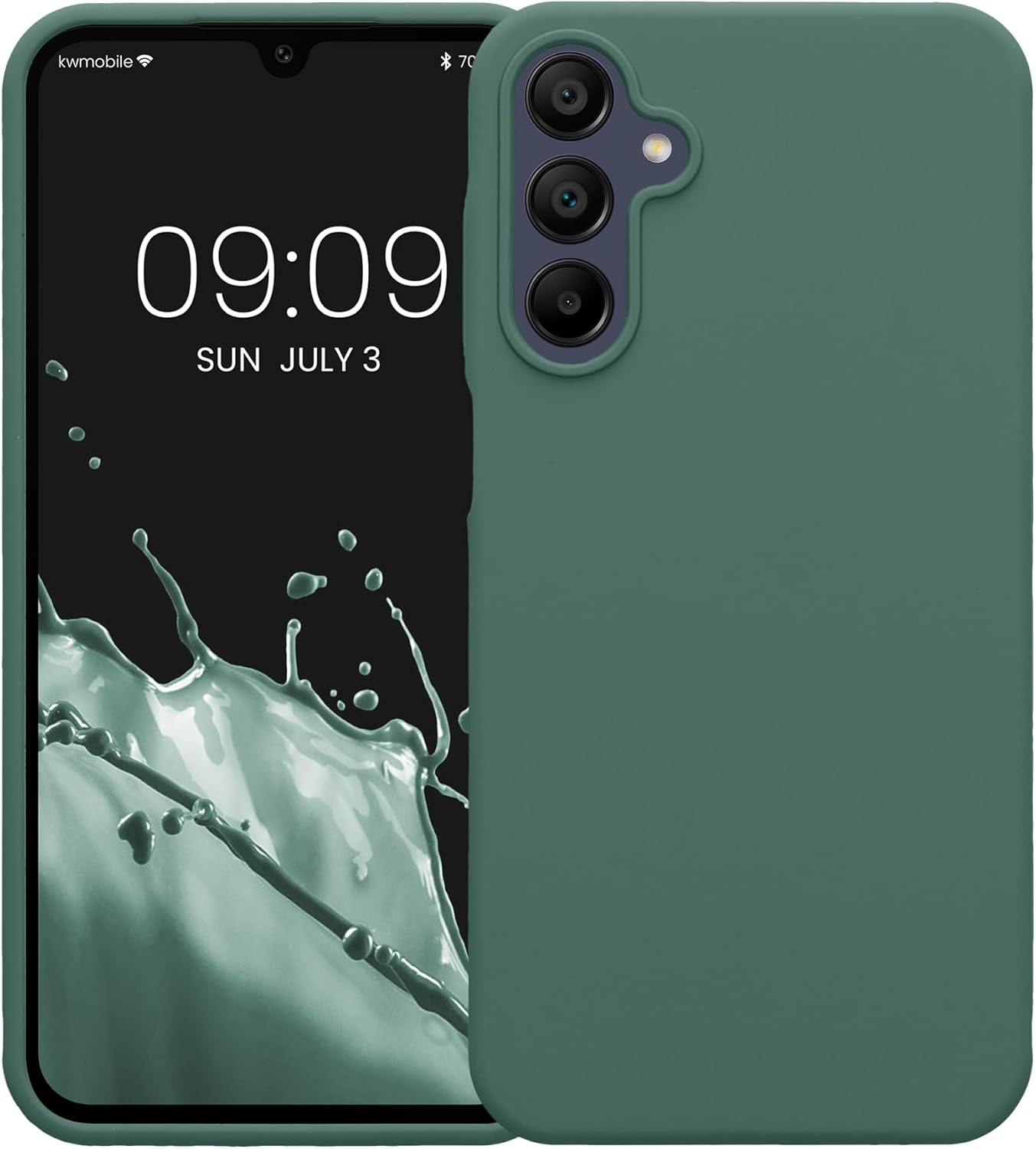 KW Samsung Galaxy A15 4G / A15 5G Θήκη Σιλικόνης Rubberized TPU - Forest Green