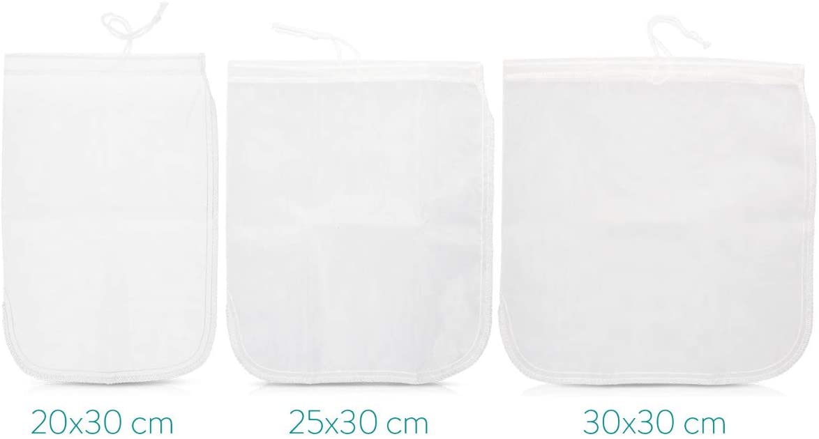 Navaris Organic Nut Milk Bag Σακούλα Γάλακτος - Small 20 x 30cm - White - 44348.01