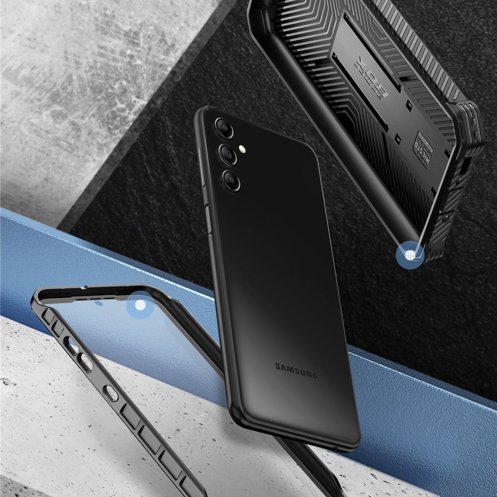 Supcase Samsung Galaxy S24 FE Armorbox Σκληρή Θήκη με Προστασία Οθόνης και Stand - Black