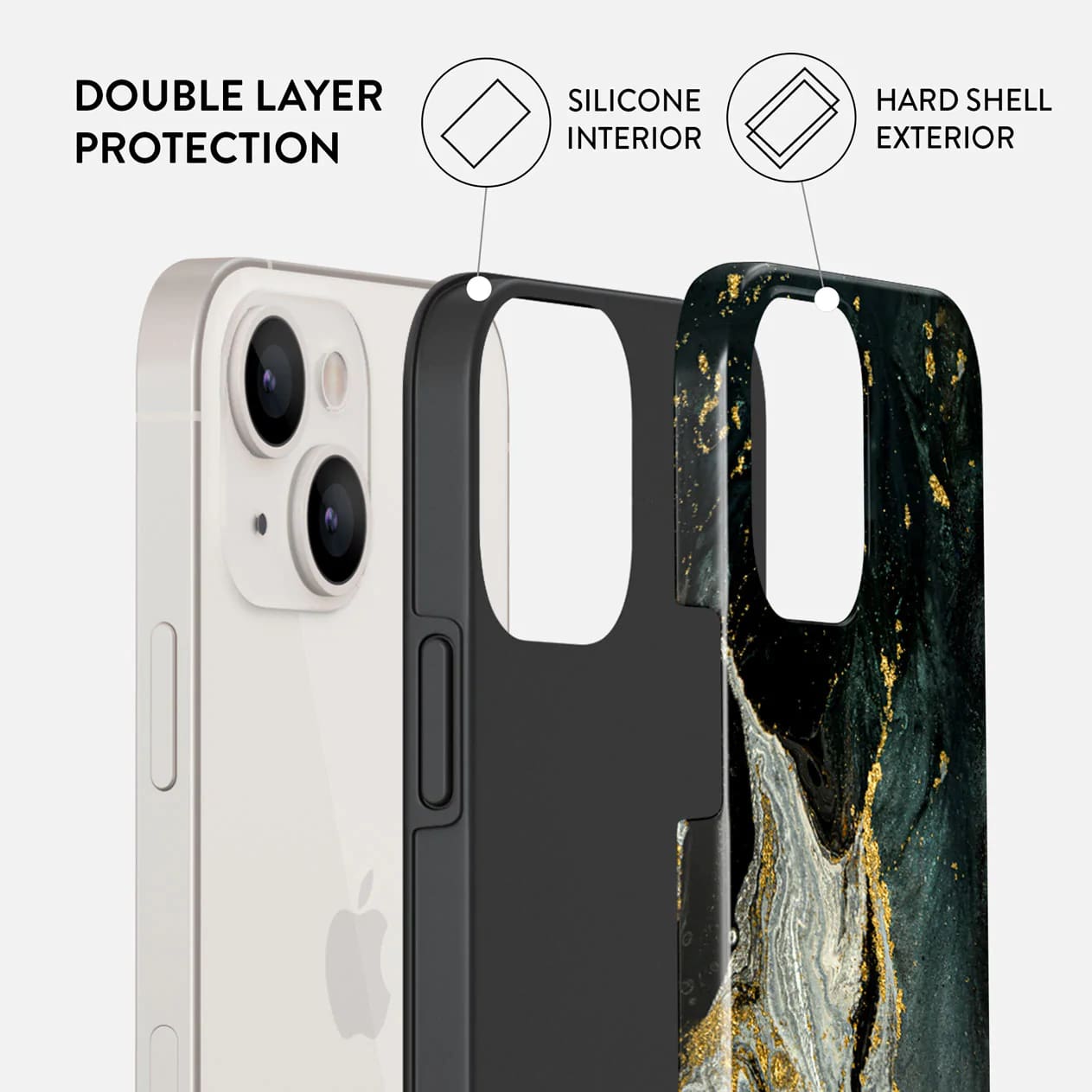 Burga iPhone 14 Fashion Tough Σκληρή Θήκη - Northern Lights