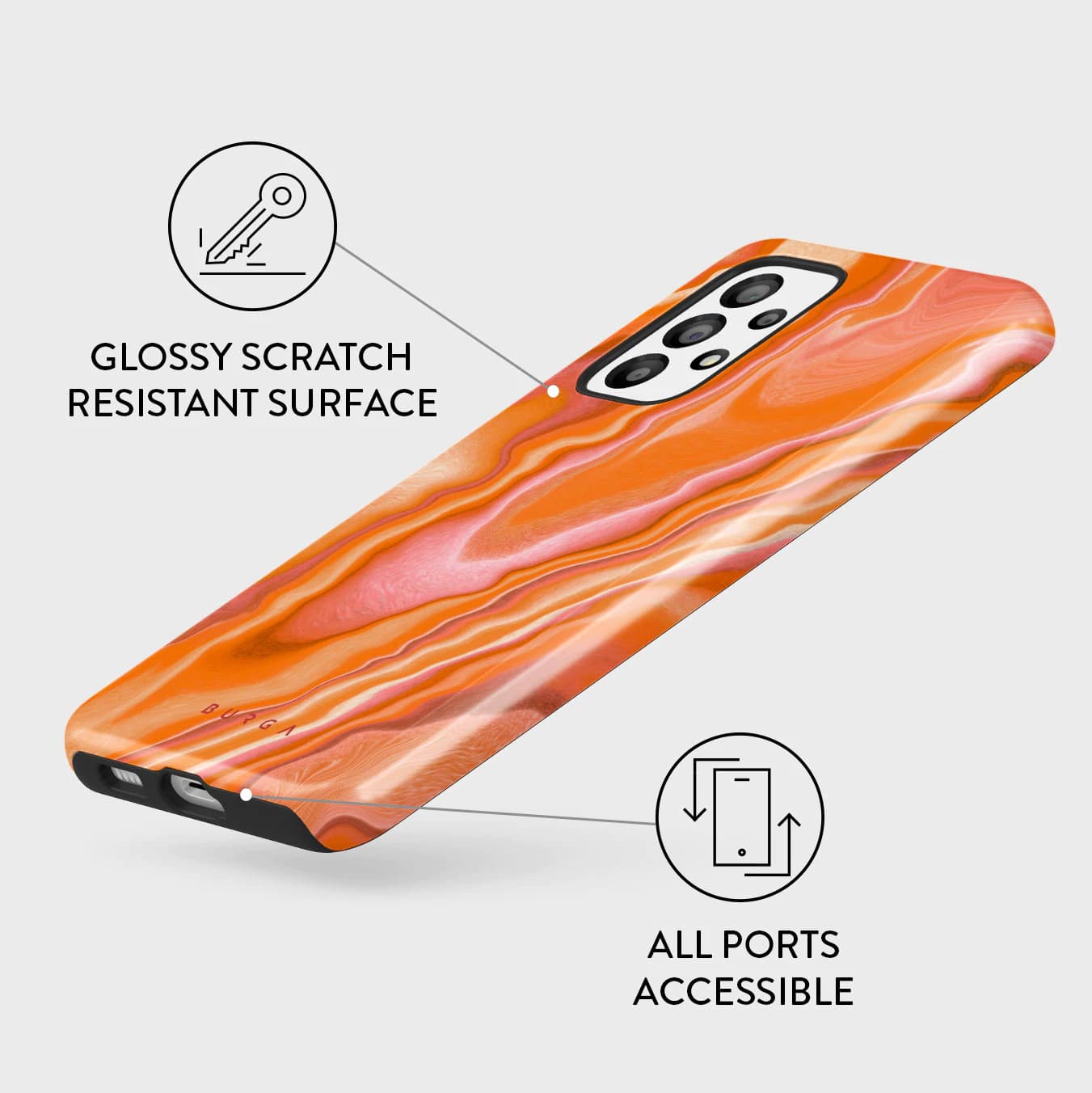 Burga Samsung Galaxy A33 5G Fashion Tough Σκληρή Θήκη - Retro Glow