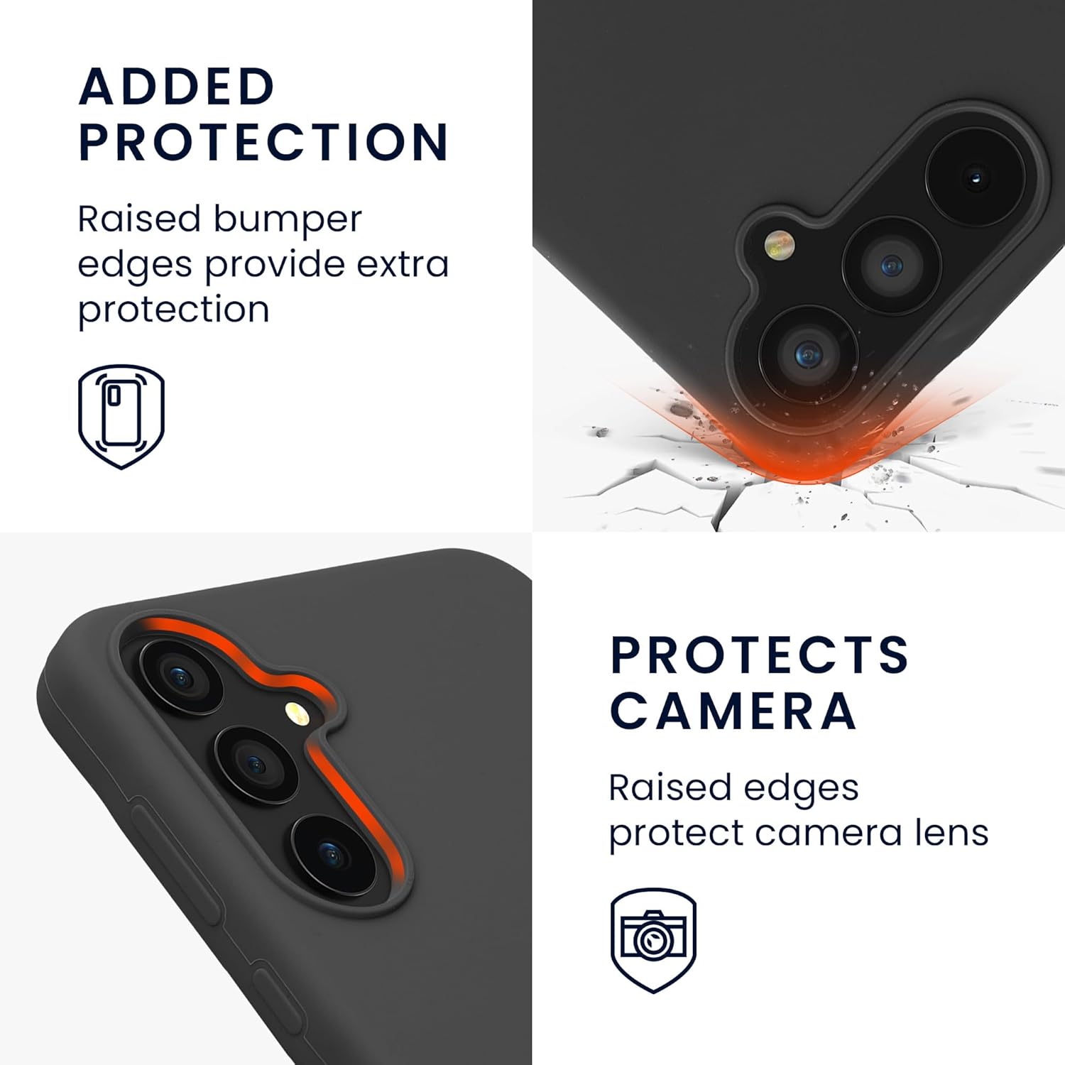 KW Samsung Galaxy A55 5G Θήκη Σιλικόνης Rubberized TPU - Dark Grey