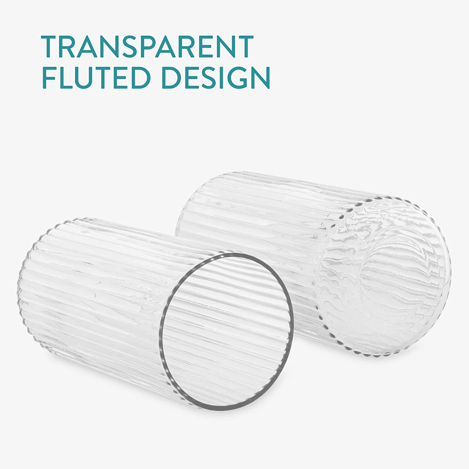 Navaris Γυάλινο Διακοσμητικό Βάζο - 25 x 11.5 cm - Διάφανο - 60177.01