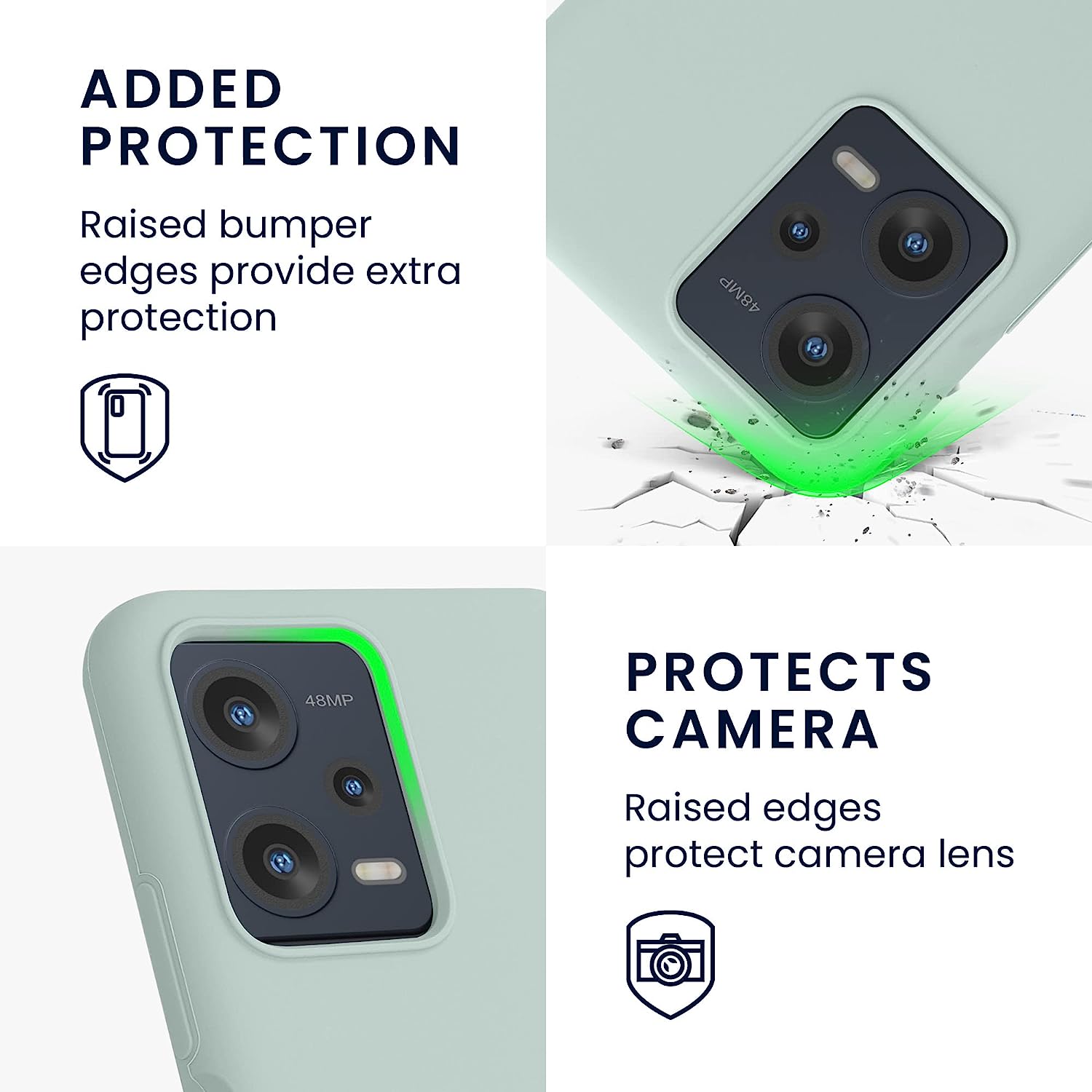 KW Xiaomi Redmi Note 12 5G / Poco X5 5G Θήκη Σιλικόνης Rubberized TPU - Cool Mint - 60889.200