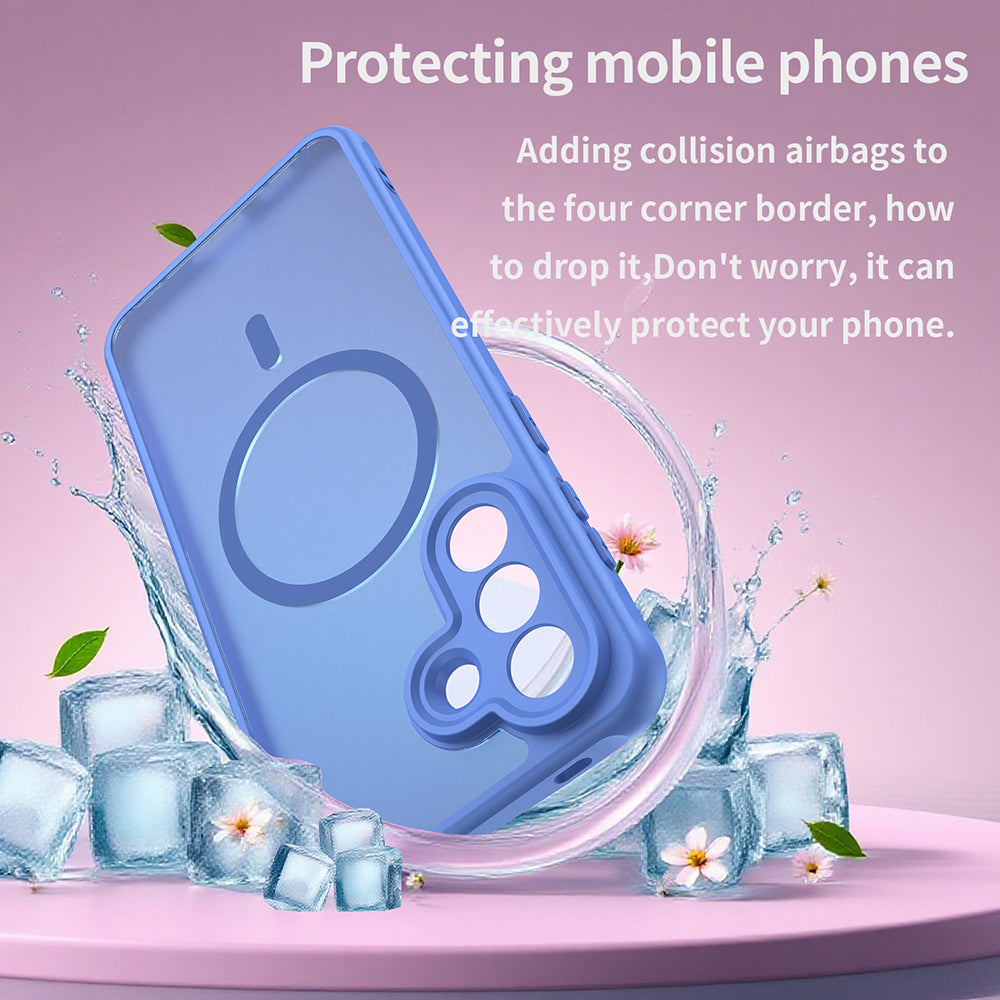 Techsuit Samsung Galaxy A27 5G - Σκληρή Θήκη με Πλαίσιο Σιλικόνης και MagSafe - HaloFrost II MagSafe - Sky Blue