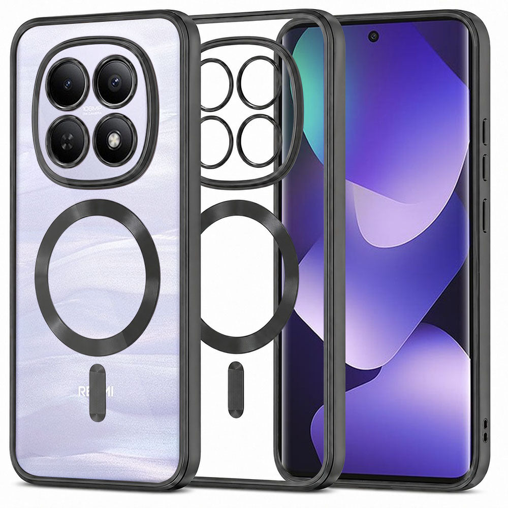 Techsuit Xiaomi Redmi Note 15 5G / Note 15 4G / Poco M8 5G - Θήκη Σιλικόνης - Luxury Crystal MagSafe - Black