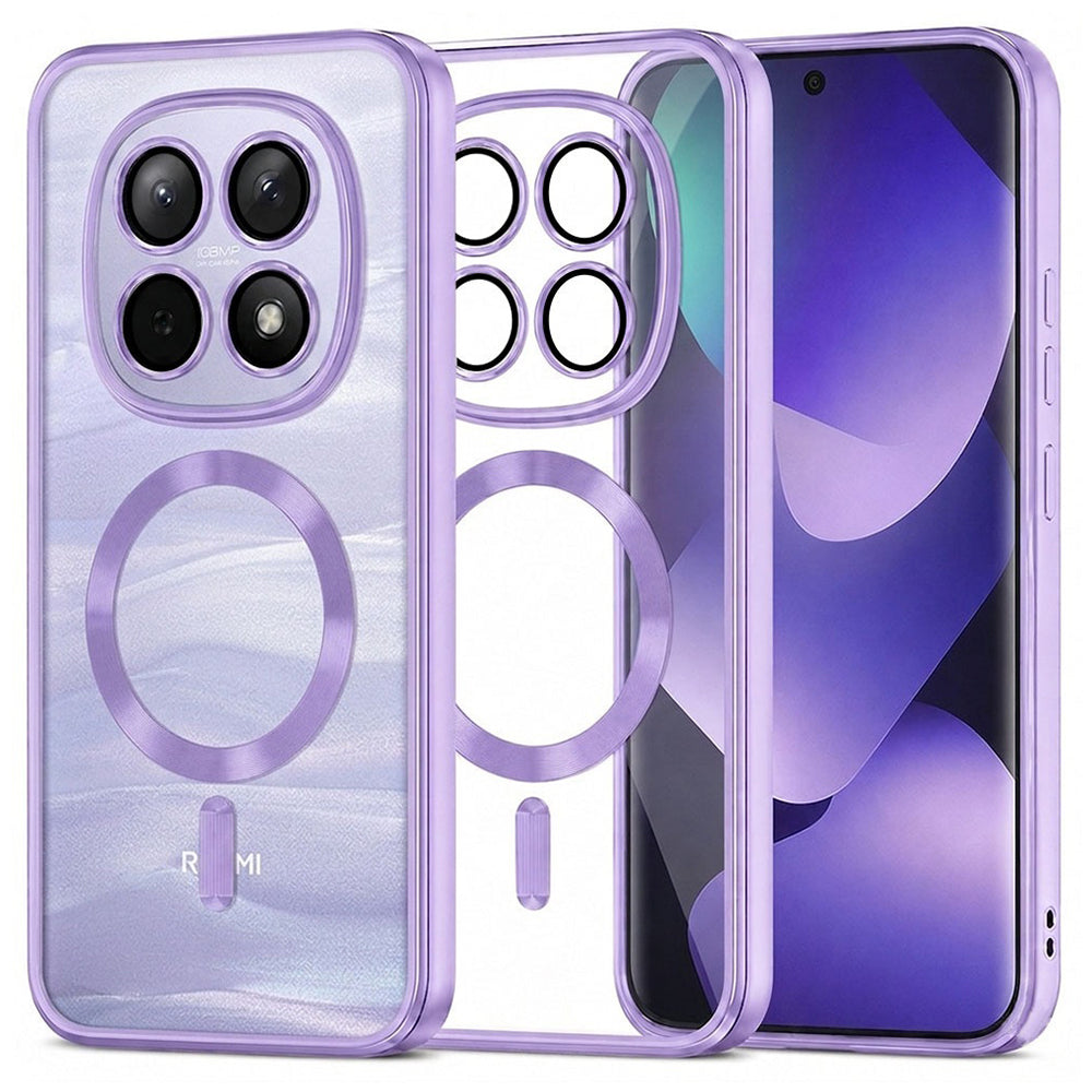 Techsuit Xiaomi Redmi Note 15 5G / Note 15 4G / Poco M8 5G - Θήκη Σιλικόνης - Luxury Crystal MagSafe - Light Purple