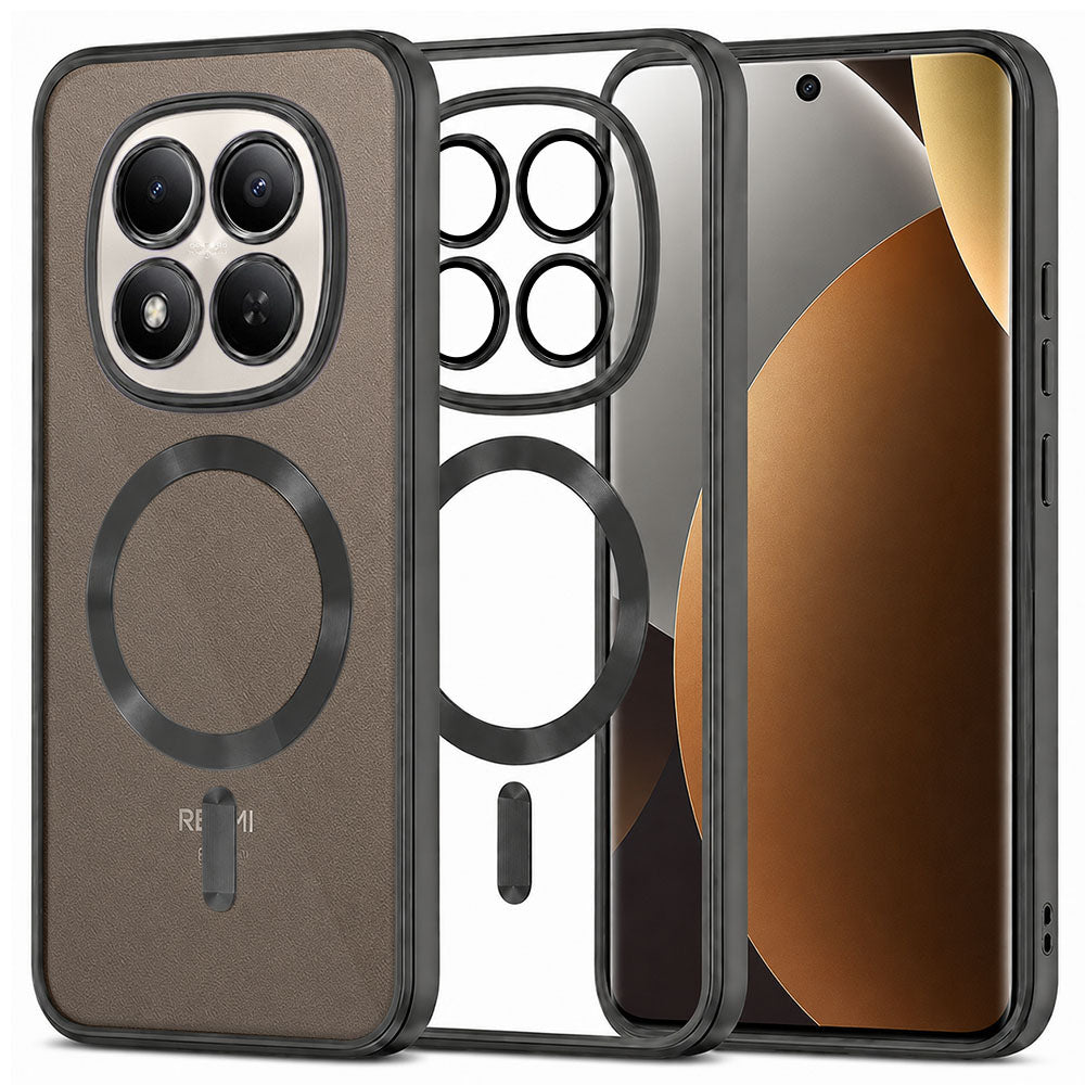 Techsuit Xiaomi Redmi Note 15 Pro Plus 5G / Poco M8 Pro 5G - Θήκη Σιλικόνης - Luxury Crystal MagSafe - Black
