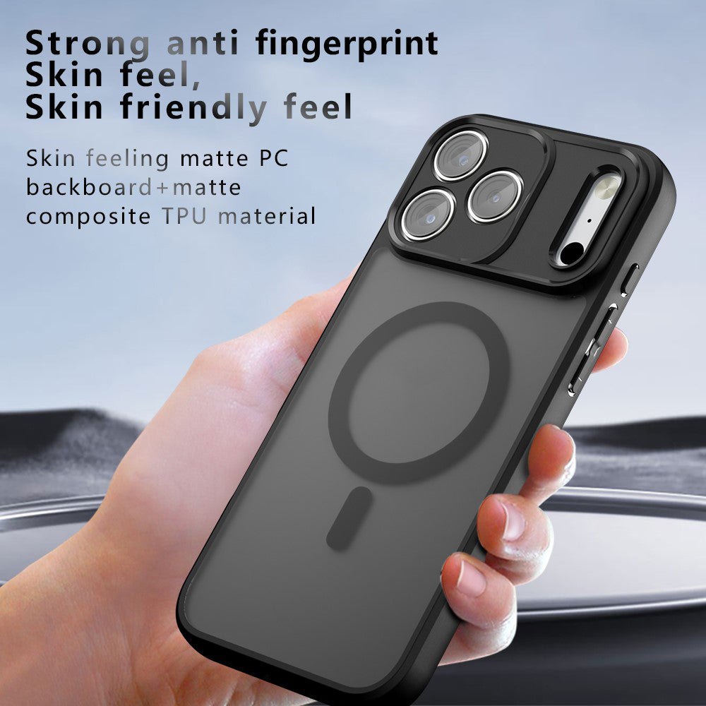 Techsuit iPhone 18 Pro / iPhone 17 Pro - Σκληρή Θήκη με Πλαίσιο Σιλικόνης και MagSafe - PureFrost - Frosted Black