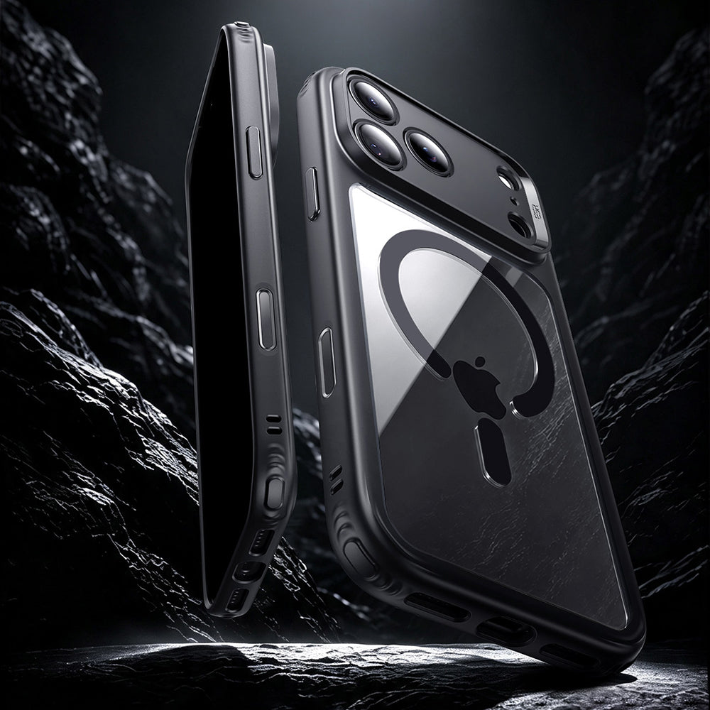 ESR iPhone 18 Pro Max / iPhone 17 Pro Max - Σκληρή Θήκη με Πλαίσιο Σιλικόνης και MagSafe - Classic Hybrid Halolock - Clear Black