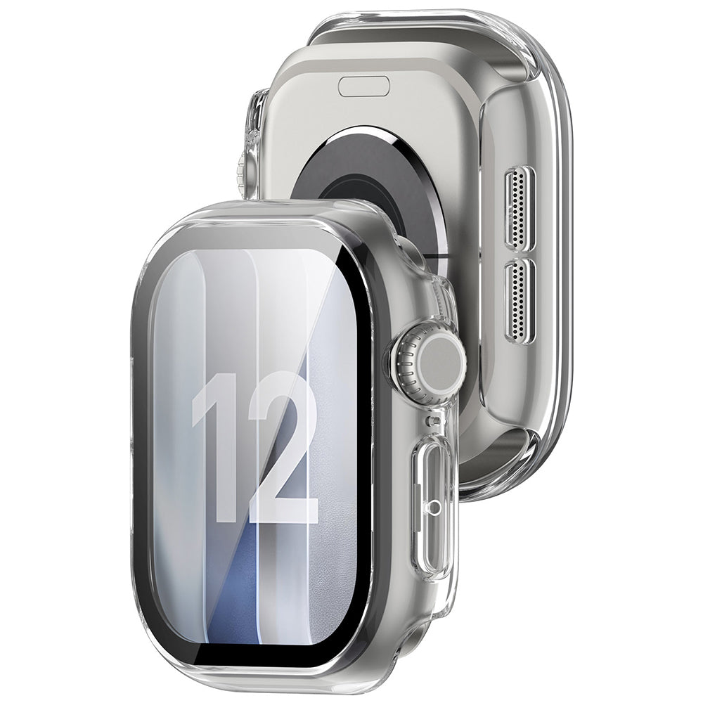 Techsuit Θήκη Apple Watch 12 - 46mm με Προστασία Οθόνης - Defense360 Pro - Clear