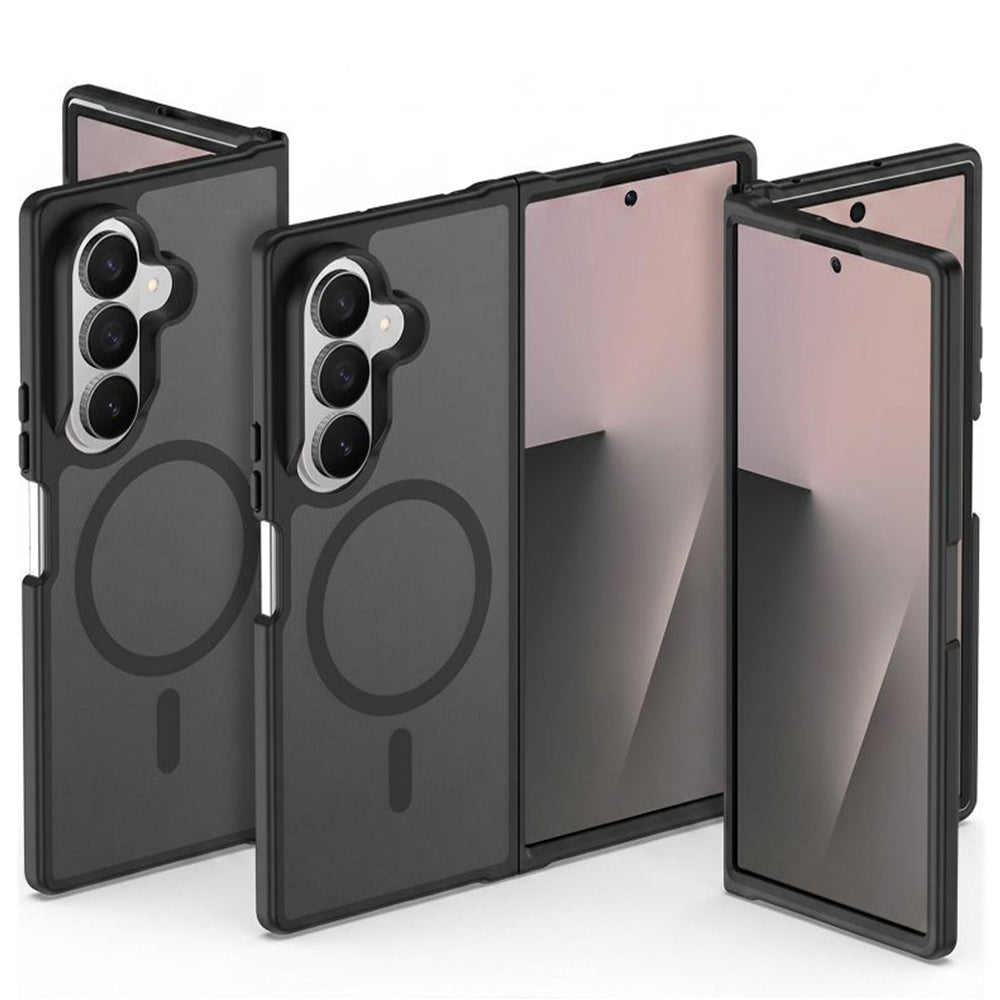Techsuit Samsung Galaxy Z Fold8 Ultra - Σκληρή Θήκη με Πλαίσιο Σιλικόνης και MagSafe - PureFrost - Frosted Black